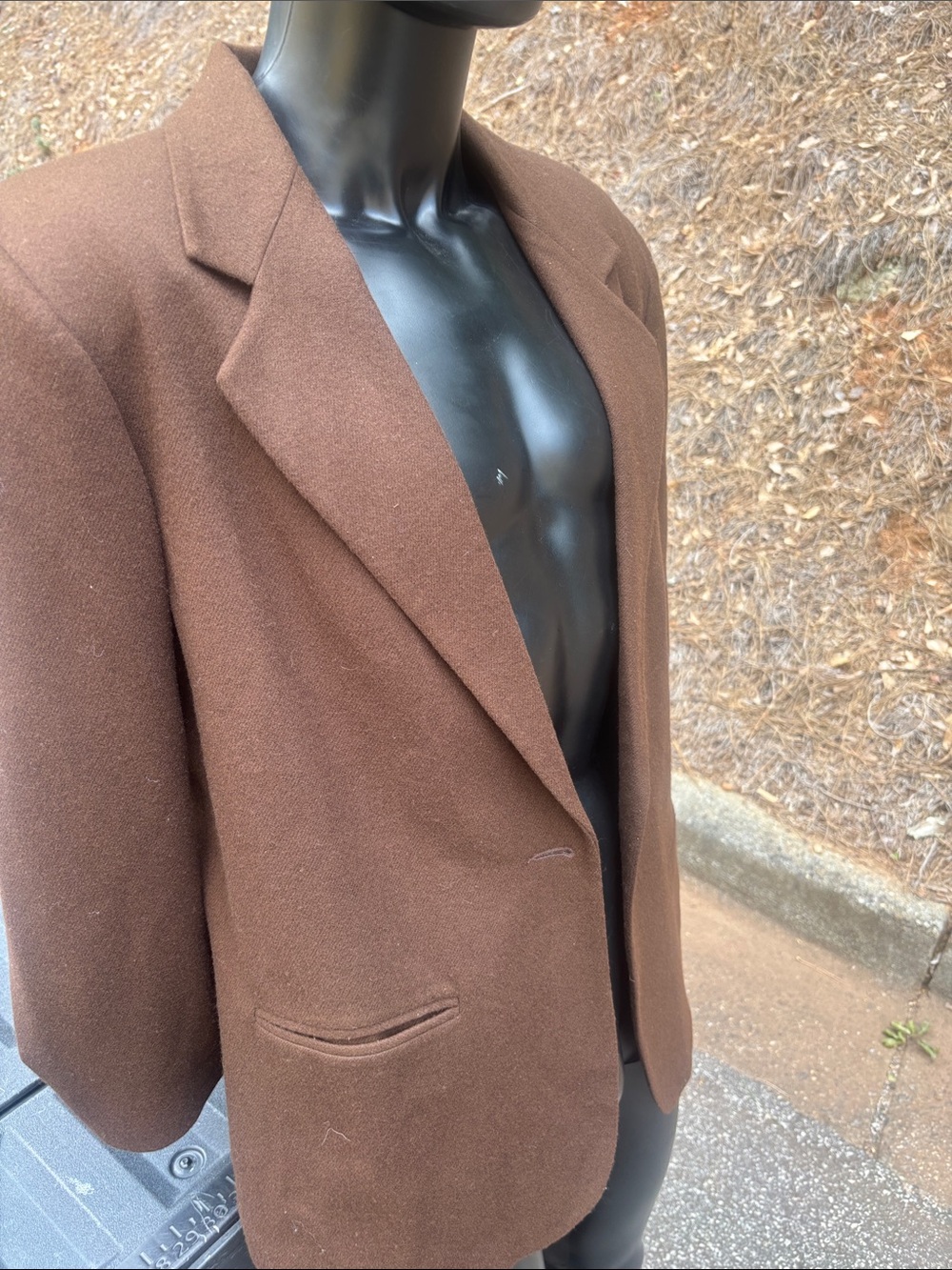 Sag Harbor Brown Women’s Vintage  Single-Breasted Sport Coat